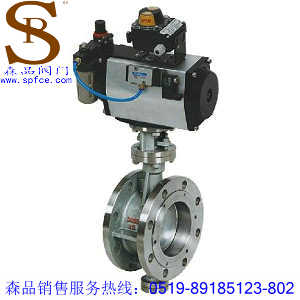 D643W-16P氣動(dòng)蝶閥、氣動(dòng)硬密封蝶閥SPD643W-16P、不銹鋼法蘭蝶閥